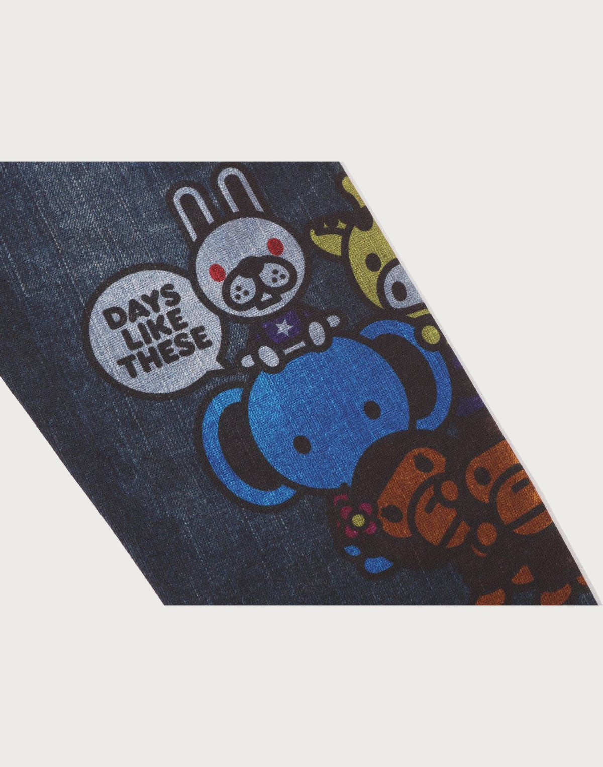 BABY MILO FRIENDS DENIM PRINT SWEAT PANTS KIDS