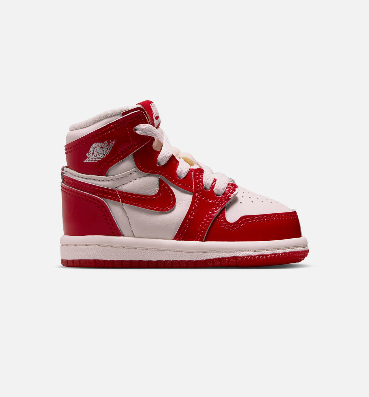 Air Jordan 1 Retro High OG Nails and Grails Infant/Toddler Lifestyle Shoe - University Red/Metallic Silver