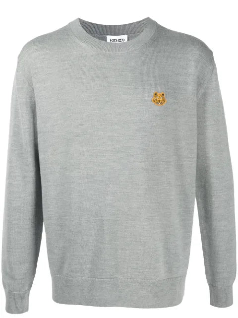 Kenzo Tiger embroidered crew neck jumper
