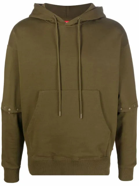 Camper logo-patch drawstring hoodie