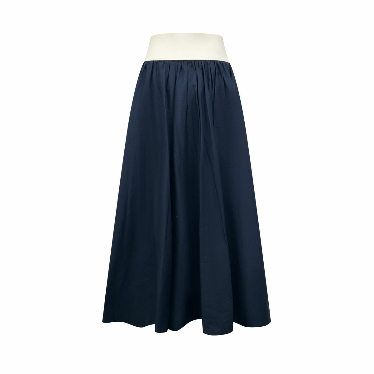 Polo Ralph Lauren Women’s Contrast‑Waistband Maxi A‑Line Skirt With Red Pony Embroidery