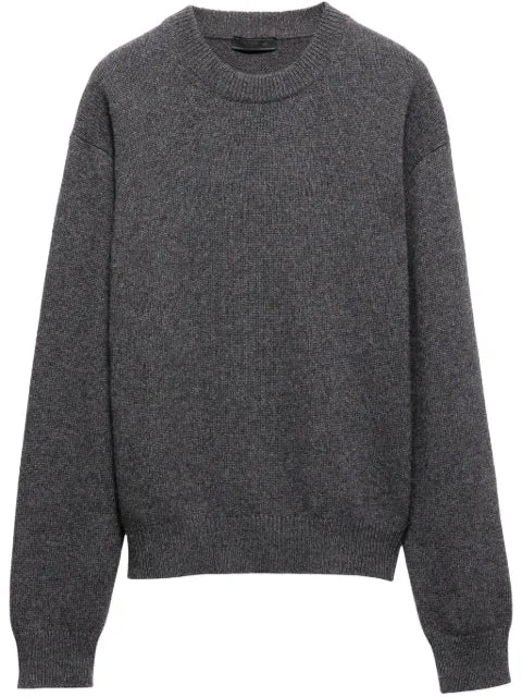 Prada logo-patch sweater