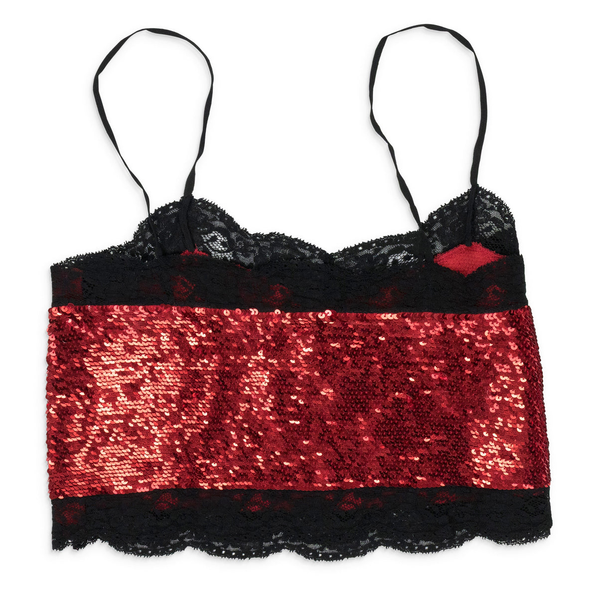 RED SEQUIN TANK TOP