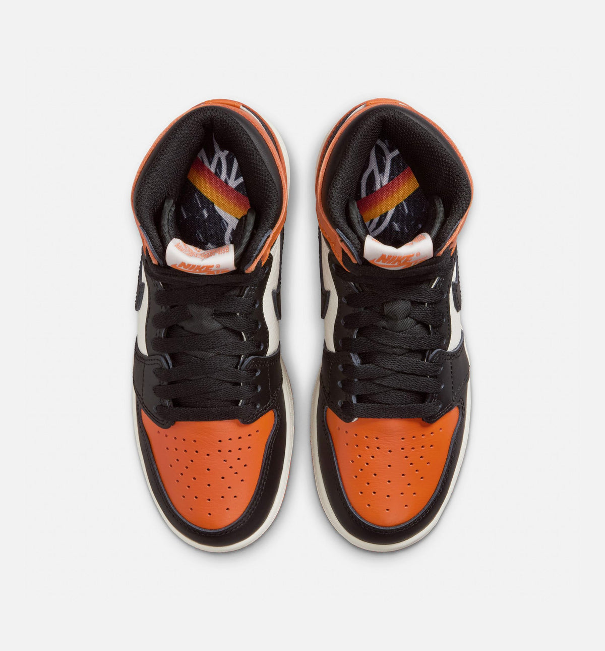 Air Jordan 1 Retro High OG Shattered Backboard Grade School Lifestyle Shoe - Black/Sail/Starfish
