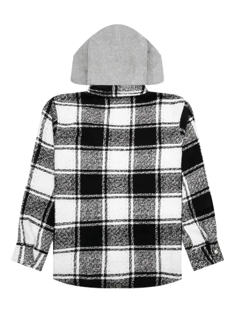 Nahmias hooded checked flannel jacket