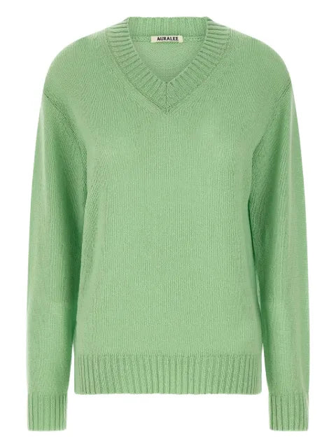 Auralee V-neck sweater