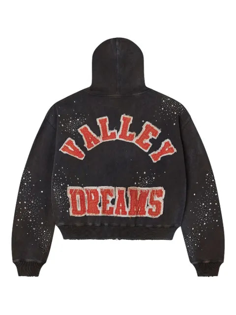 Vale Pluto clustered zip-up hoodie