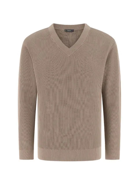 Boggi Milano ribbed V-neck sweater