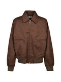 Casablanca dark brown monogram cotton blouson