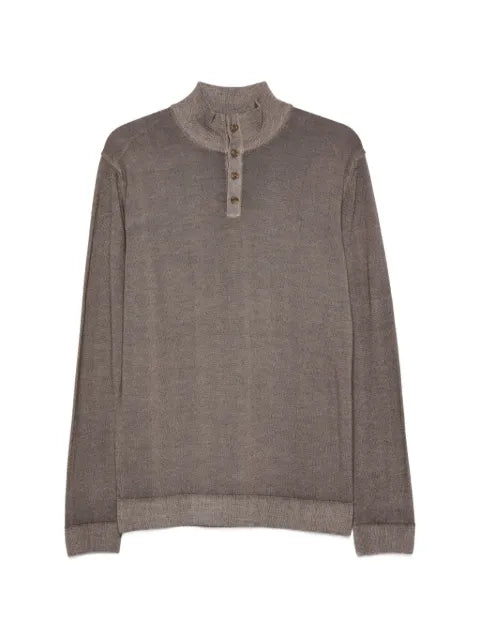 Daniele Fiesoli button-fastening high-neck knit