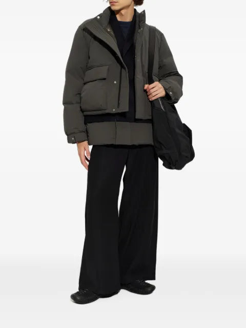 sacai layered-design puffer jacket
