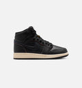 Air Jordan 1 Retro High OG Grade School Lifestyle Shoe - Black/Muslin