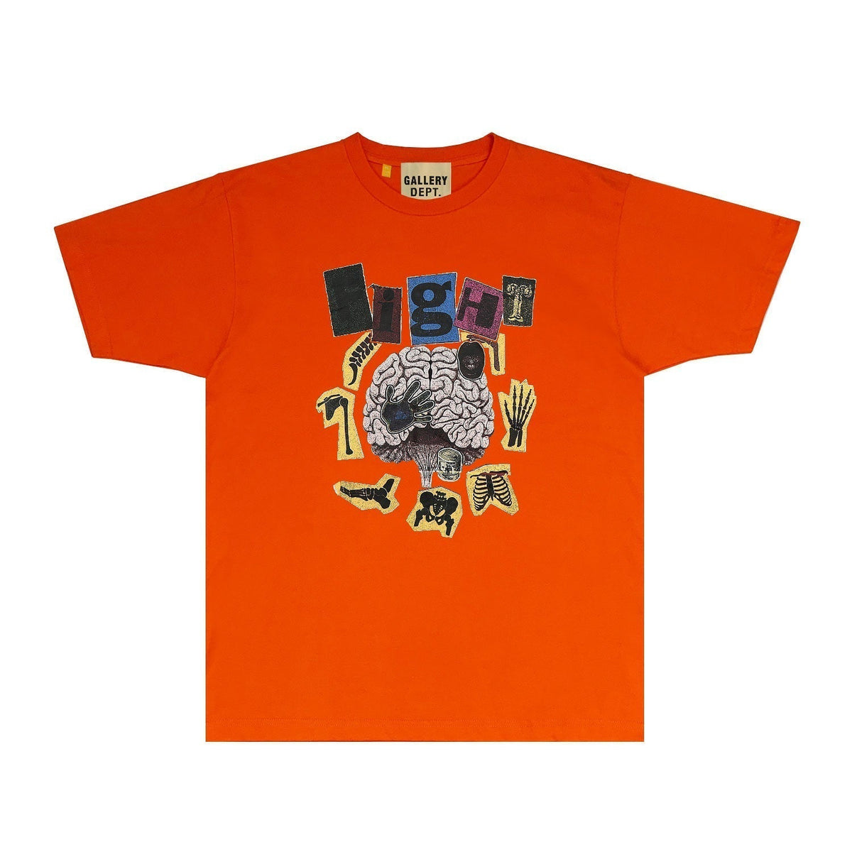 Gallery Dept T Shirt Retro Printed Loose Short-Sleeved Shirt