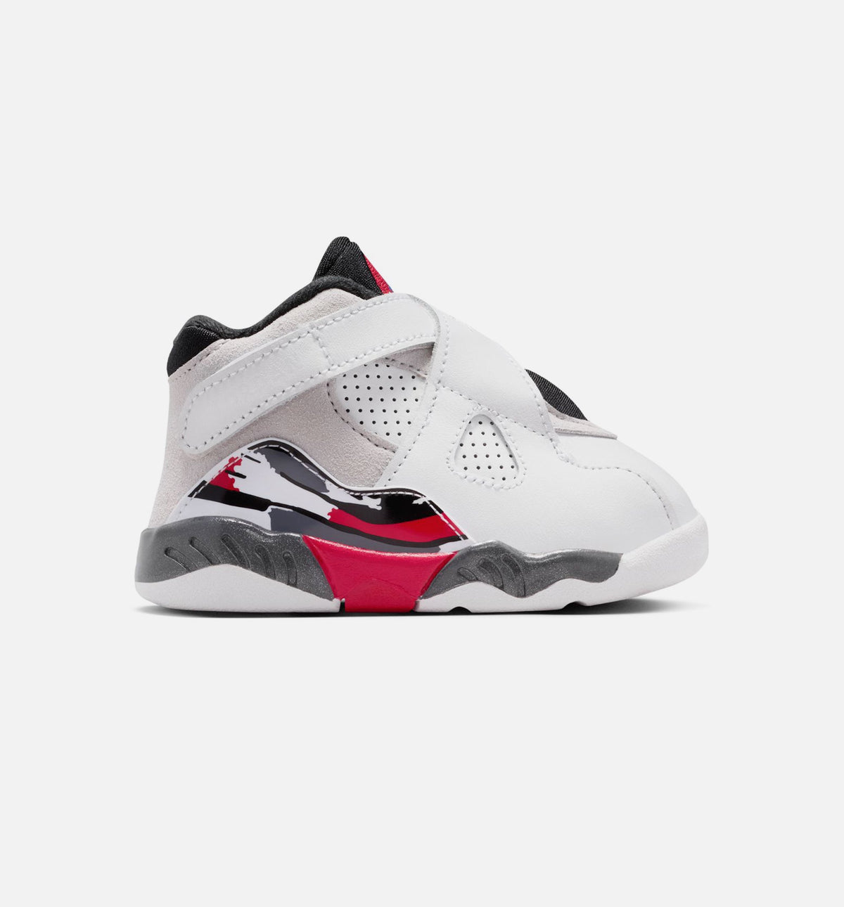 Air Jordan 8 Retro White and True Red Infant/Toddler Lifestyle Shoe - White/Black/True Red