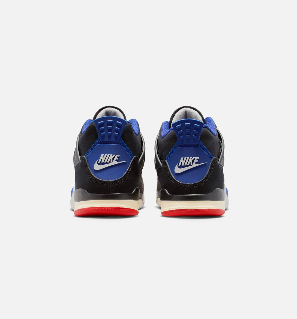 Air Jordan 4 Retro Rare Air Preschool – Black/Fire Red/Deep Royal Blue
