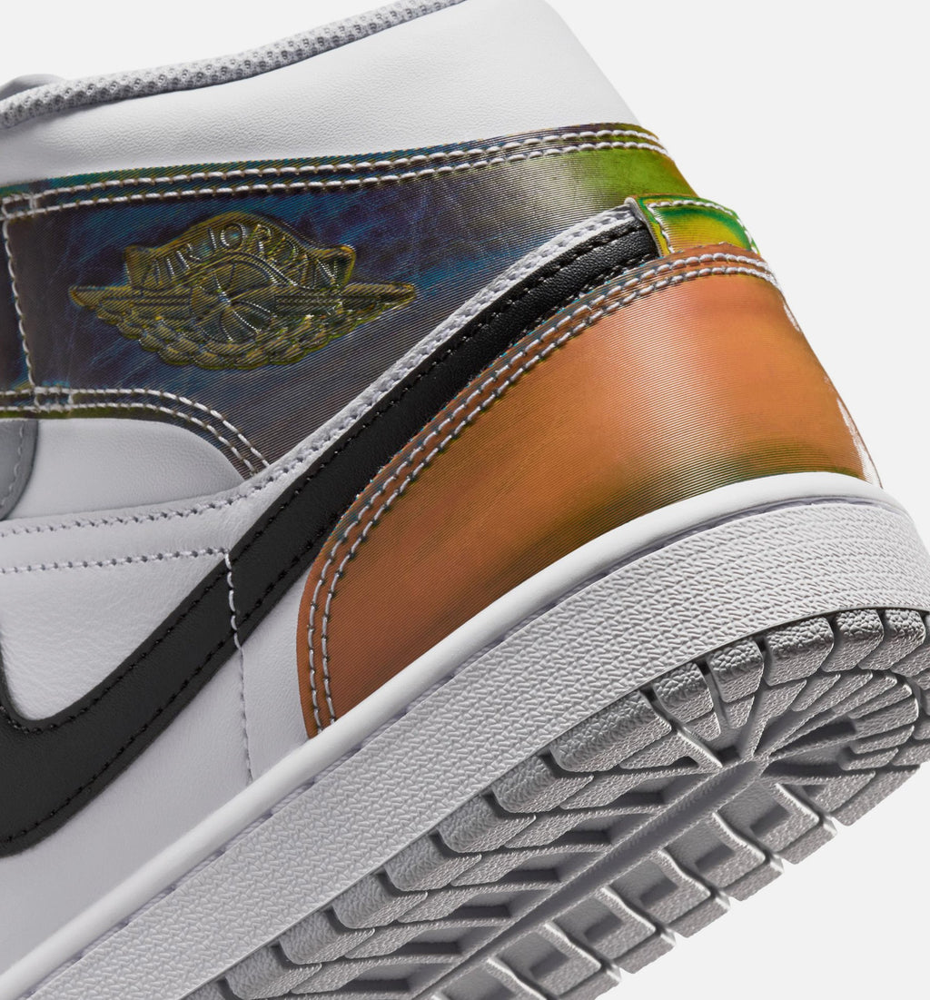 Air Jordan 1 Mid SE Men's Lifestyle Shoe - Black/White/Wolf Grey