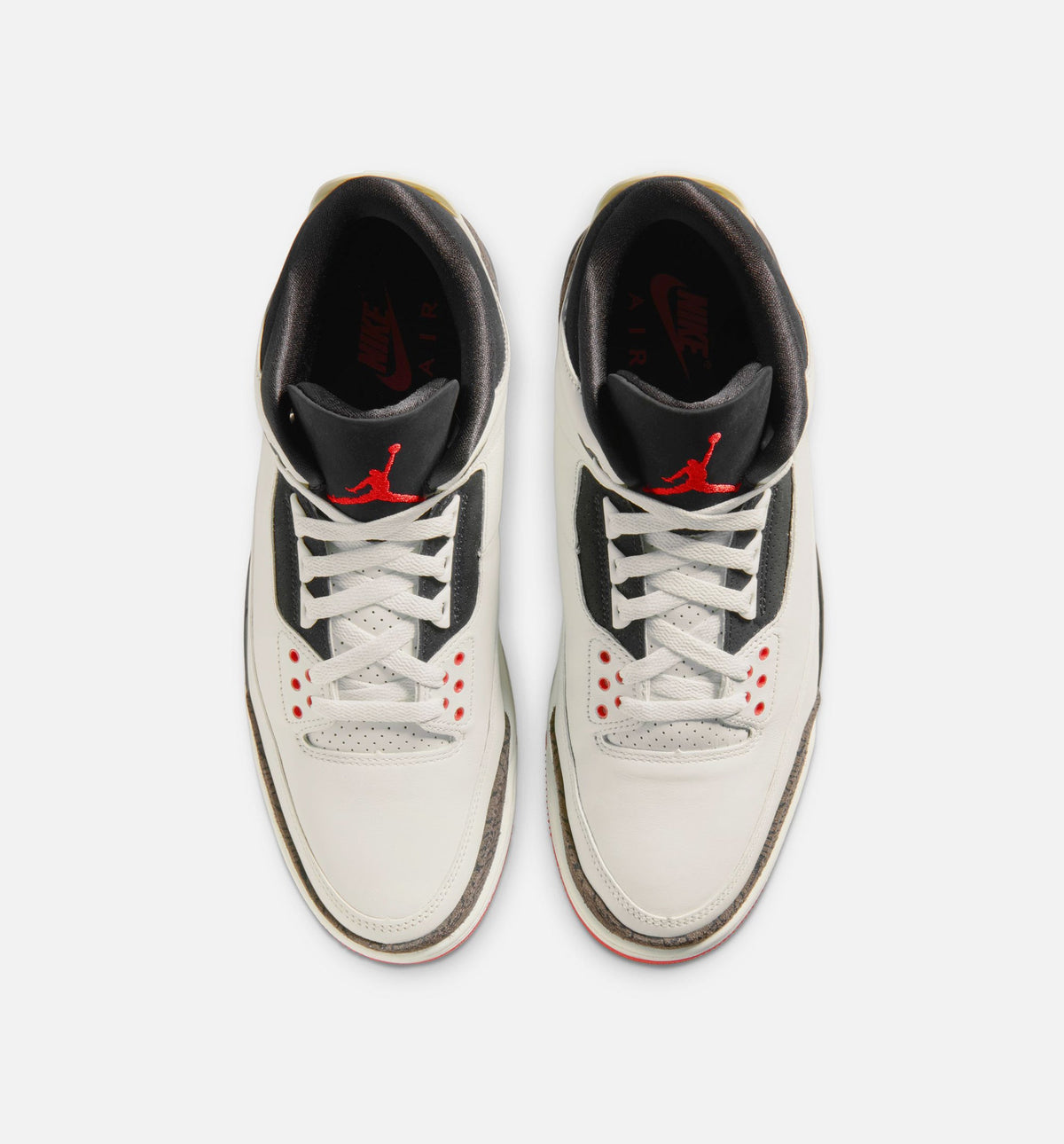 Air Jordan 3 Retro Sail and University Red Men's Lifestyle Shoe - Sail/Black/University Red/Pale Ivory