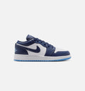 Air Jordan 1 Low Grade School Lifestyle Shoe - Midnight Navy