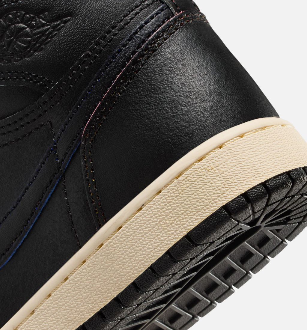 Air Jordan 1 Retro High OG Grade School Lifestyle Shoe - Black/Muslin