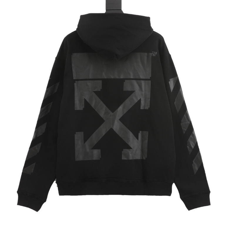 Tape Stripe Zip Hoodie