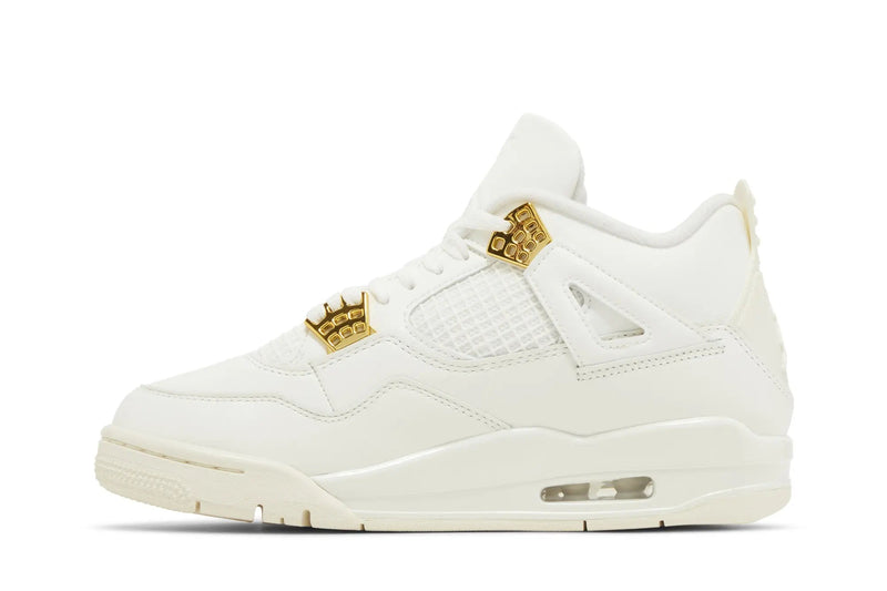 Women's Air Jordan 4 Retro 'Metallic Gold' Sneakers