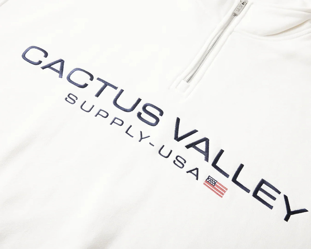 Azva USA QUARTER ZIP White