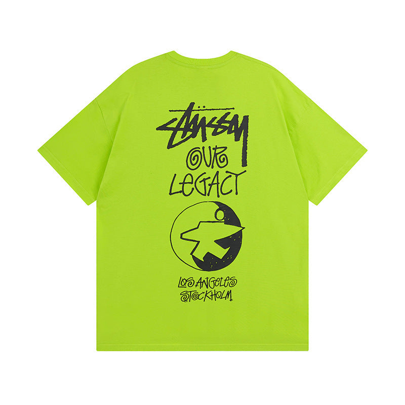 Stussy T Shirts Casual Loose Couple T Shirts