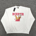 Drew House Sweatshirts Unisex Ice Cream Pattern Fleece Crew Neck Sweater