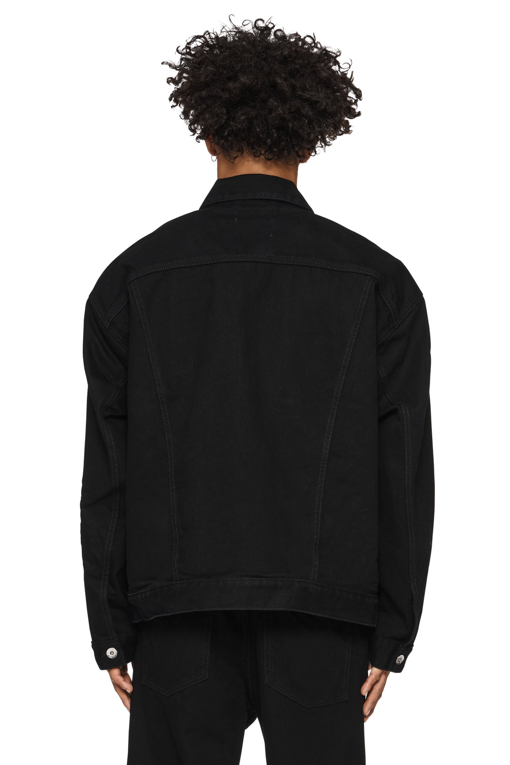 P048 OVERSIZED JACKET - Black
