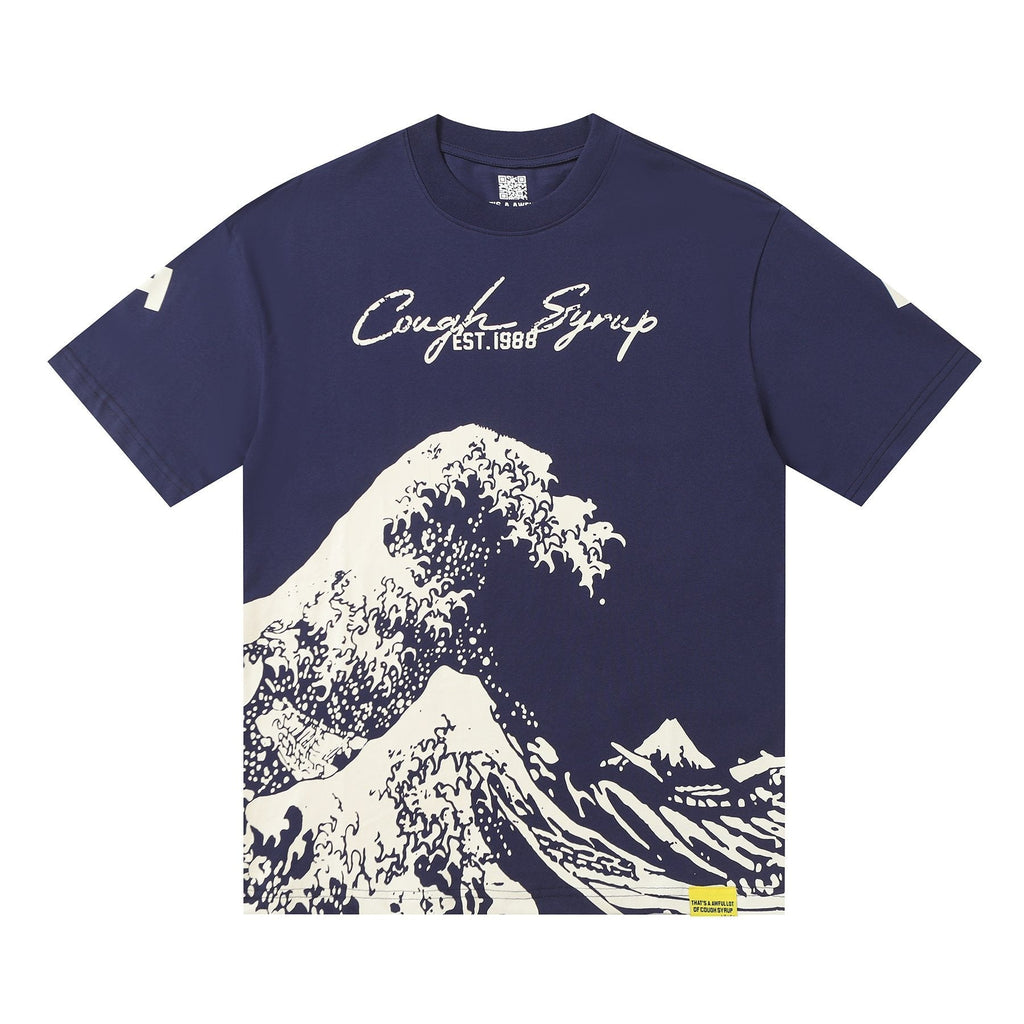 THAT'S A AWFUL LOT OF COUGH SYRUP Wave Graphic Short-Sleeve T-Shirt