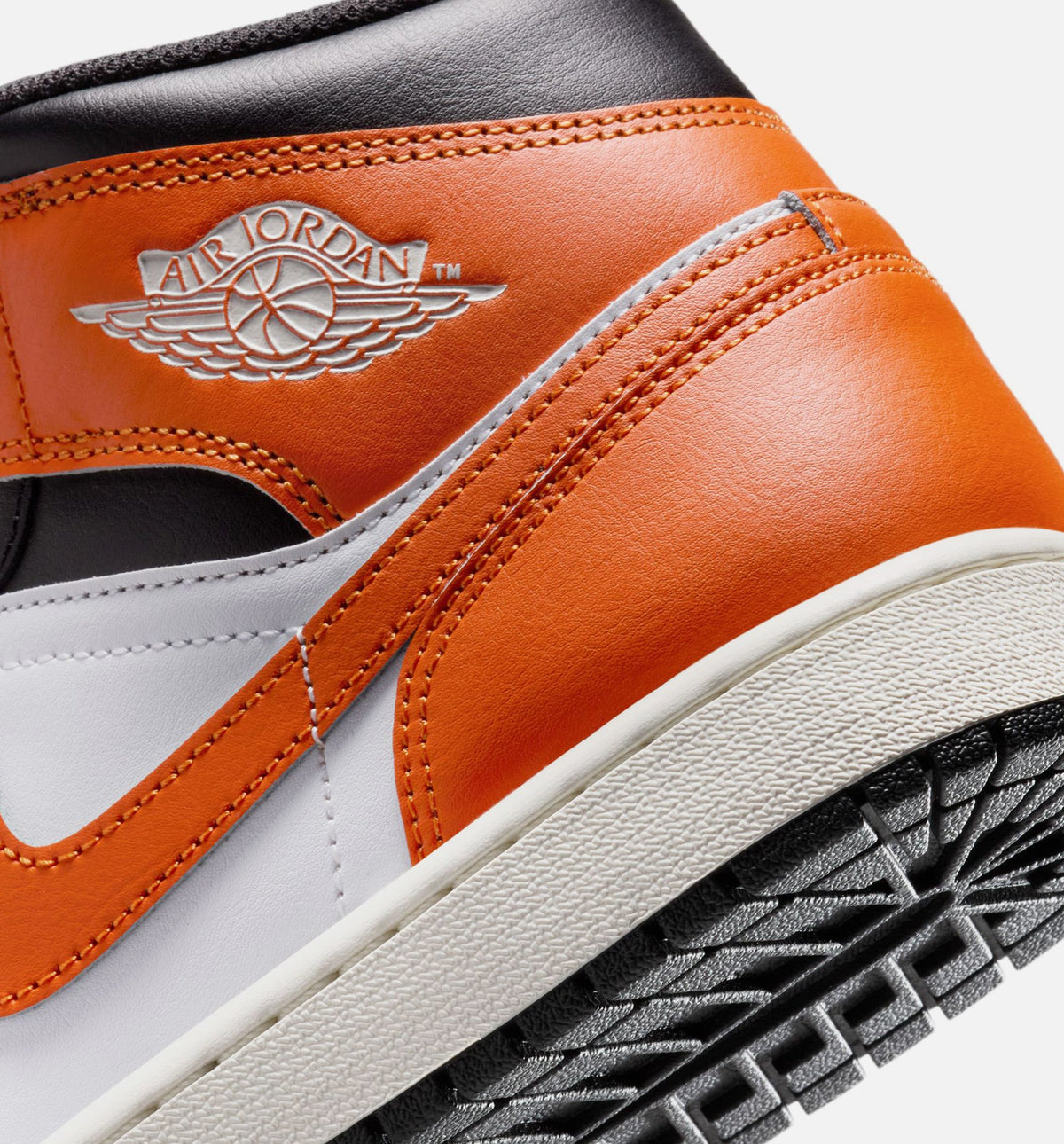 Air Jordan 1 Mid Men's Lifestyle Shoe - Starfish/White/Sail/Black