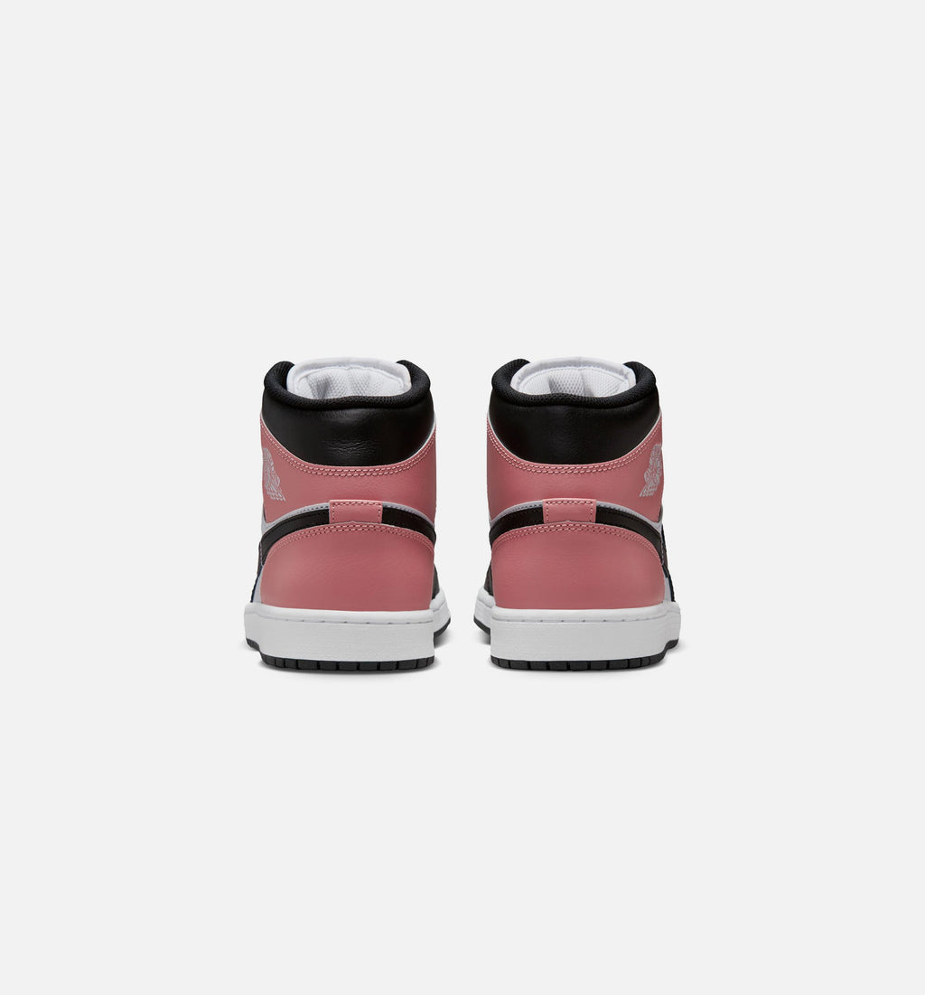 Air Jordan 1 Mid Men's Lifestyle Shoe - White/Rust Pink/Black