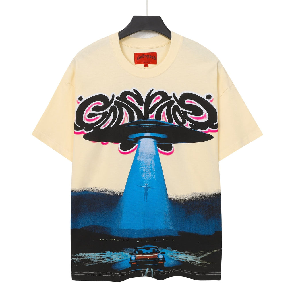 Godspeed UFO Car Graphic Short-Sleeve T-Shirt