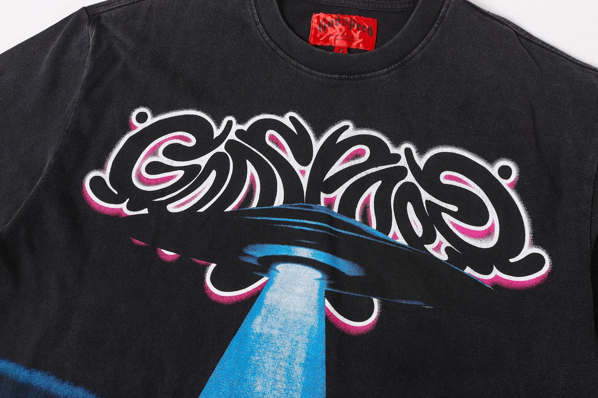 Godspeed UFO Car Graphic Short-Sleeve T-Shirt