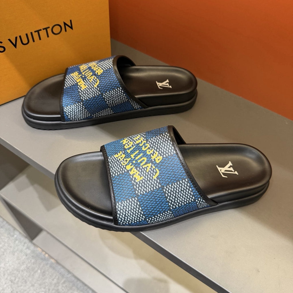 Louis Vuitton Patterned Strap Slides