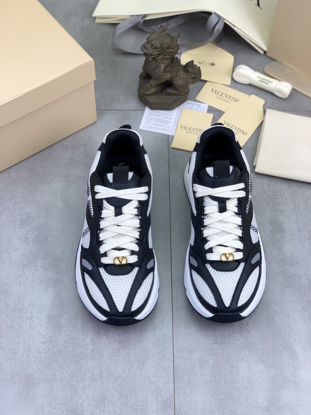 Valentino Mesh Panel Sneakers