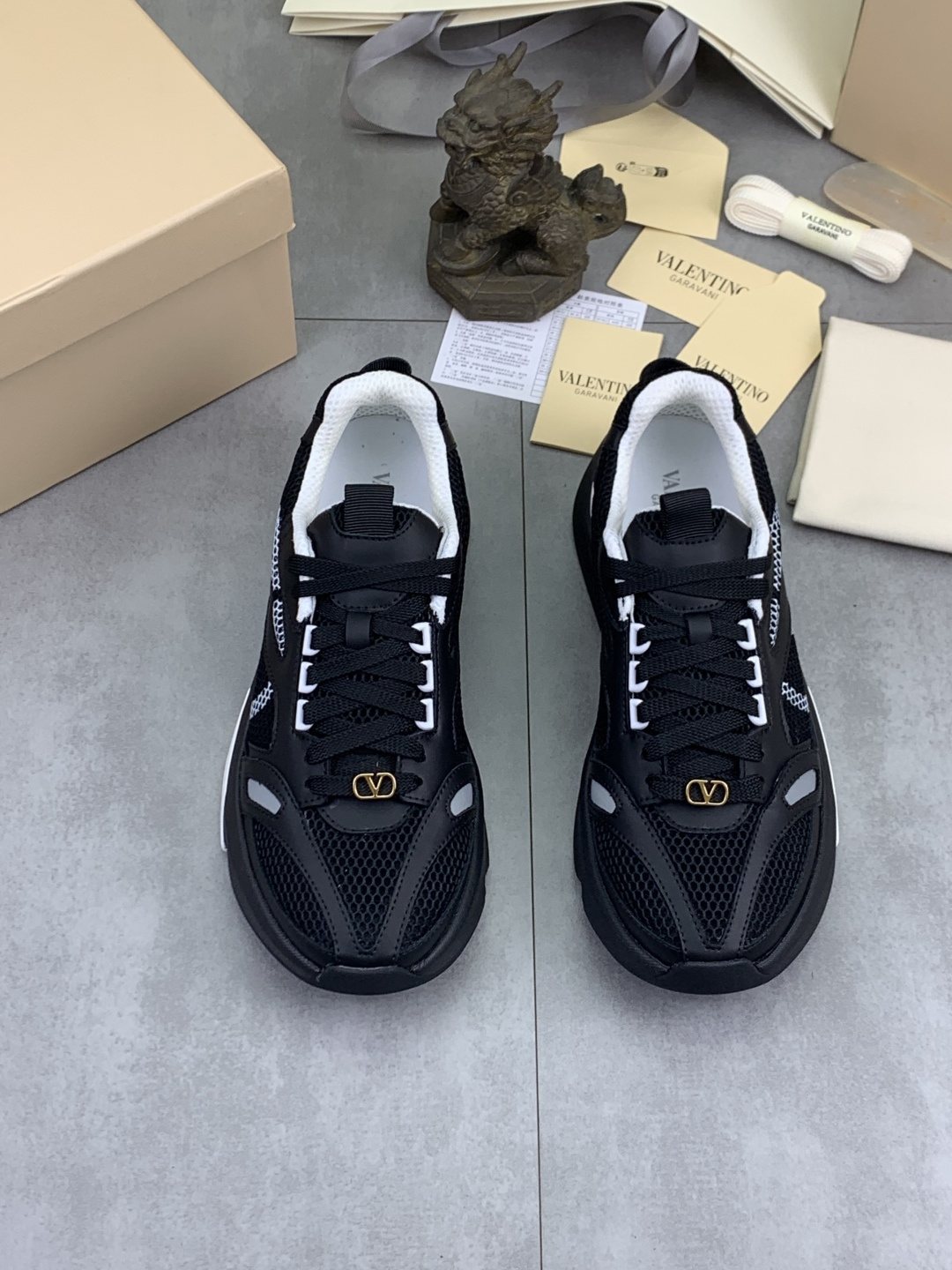 Valentino Mesh Panel Sneakers