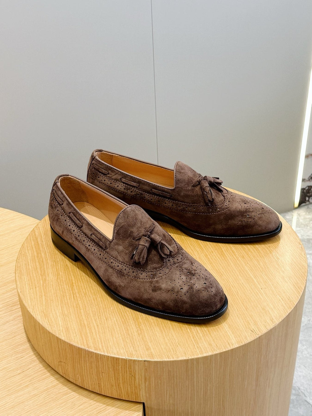 Loro Piana Suede-Look Tassel Loafers