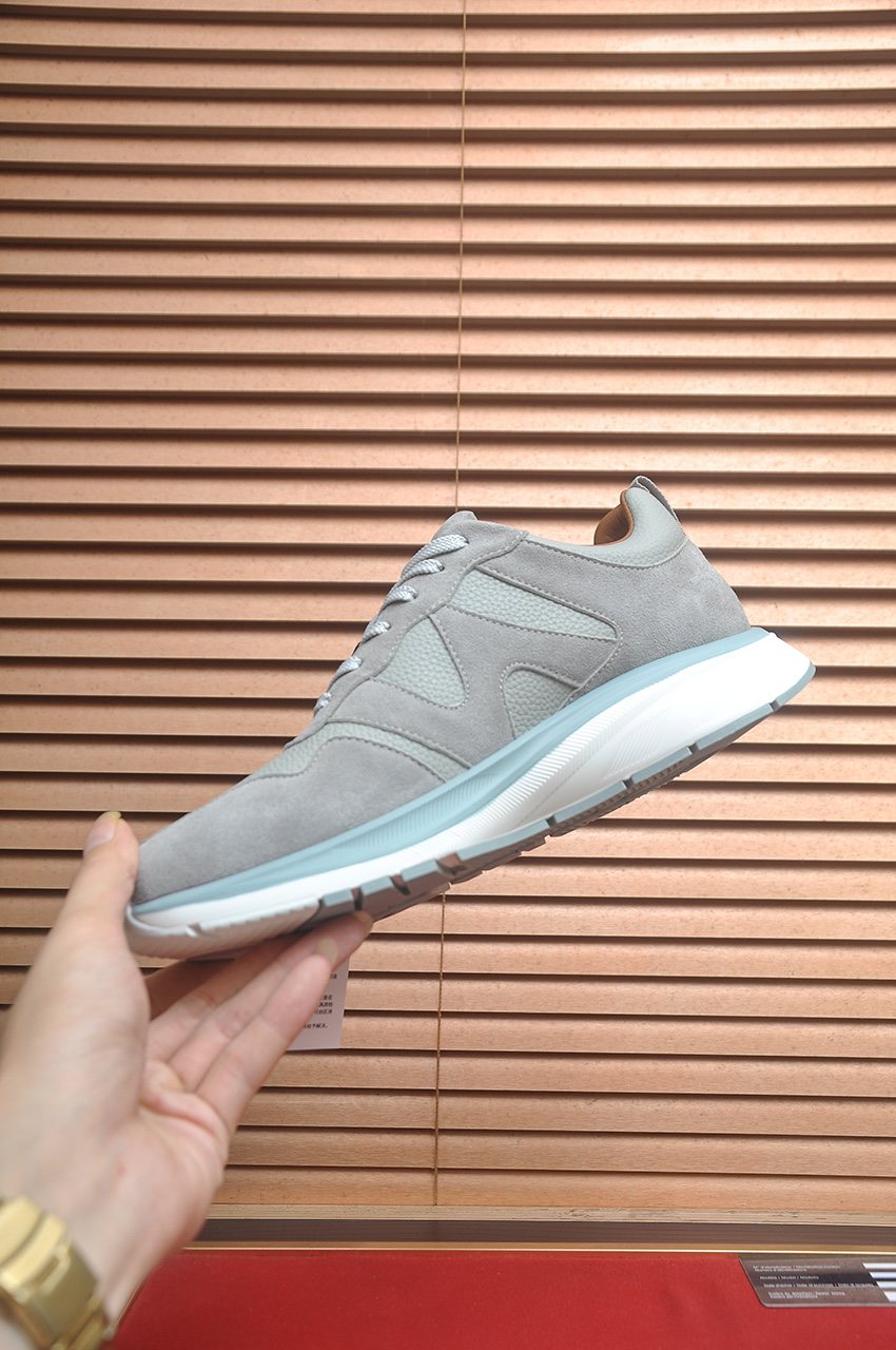 Zegna Men's Low-Top Panel Sneakers